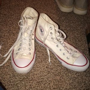 White high top converse NWOT